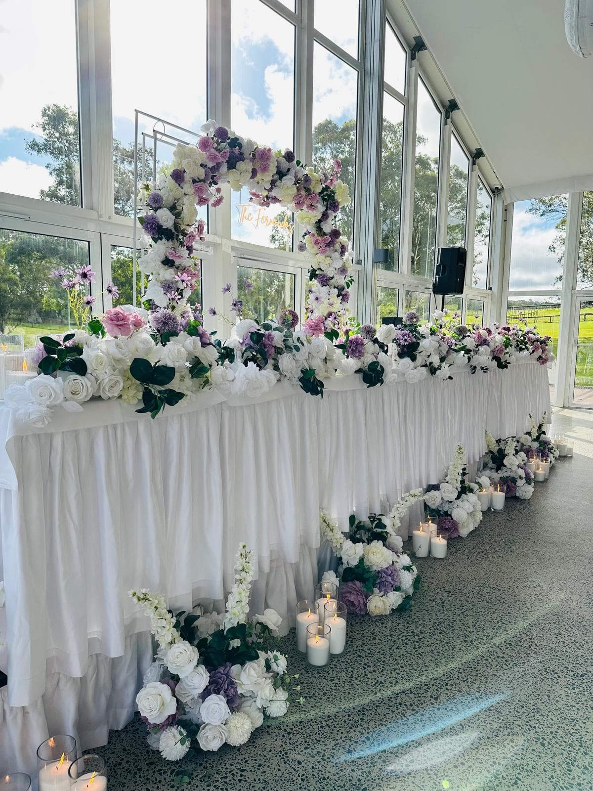 White garden marquee