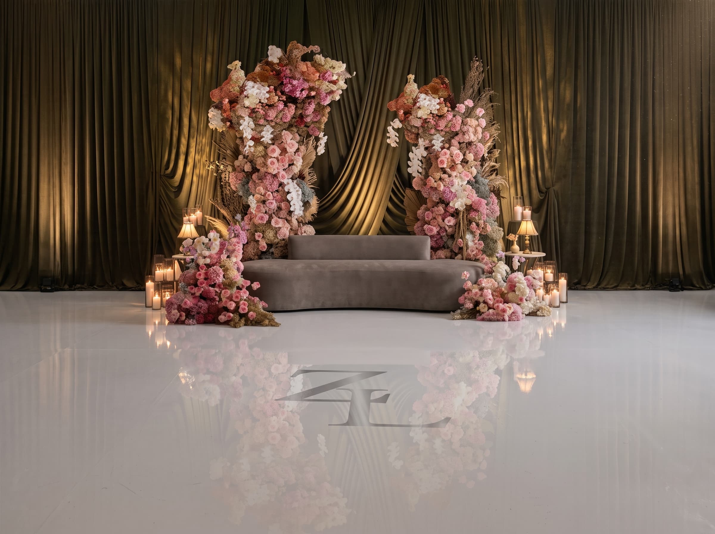 Blush Dried Floral Lounge