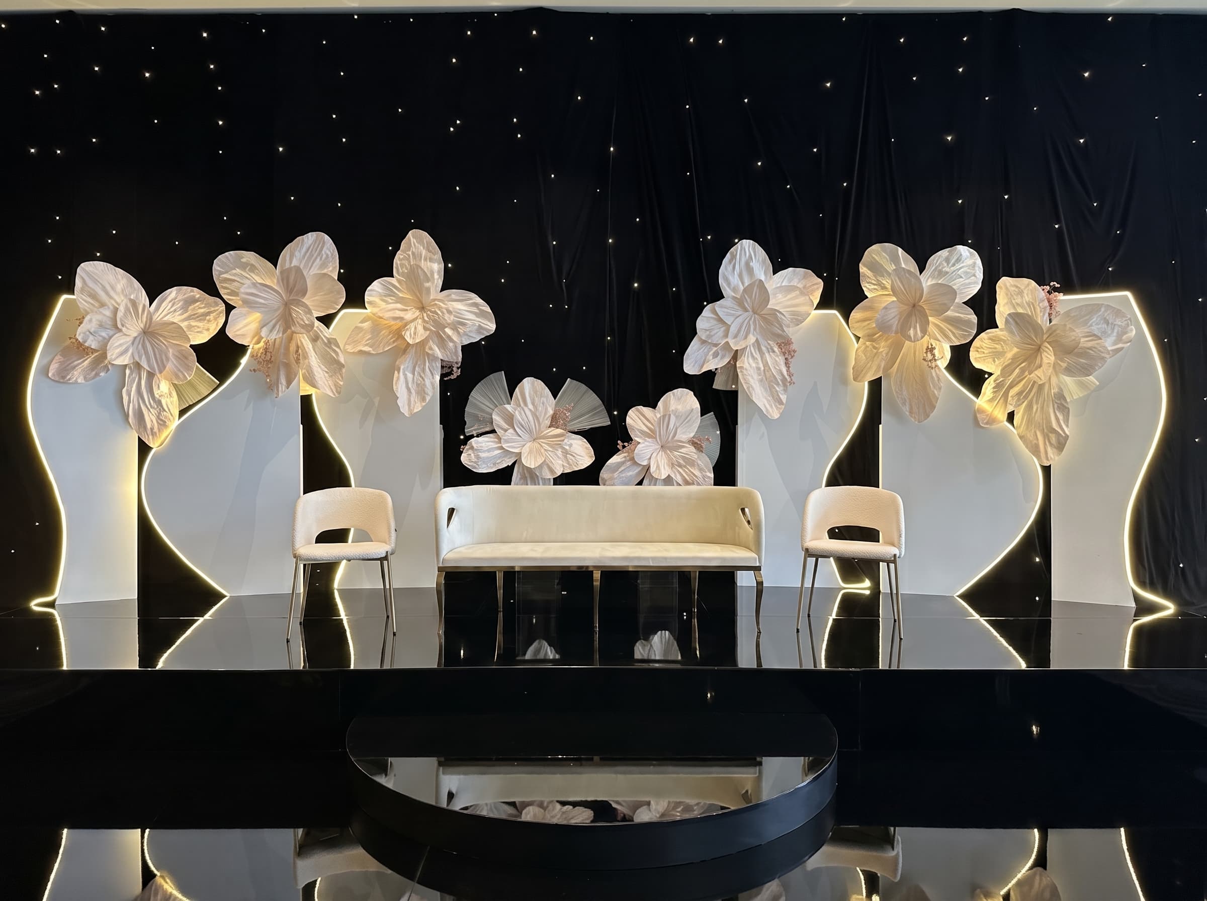 Starlit Bloom Wall