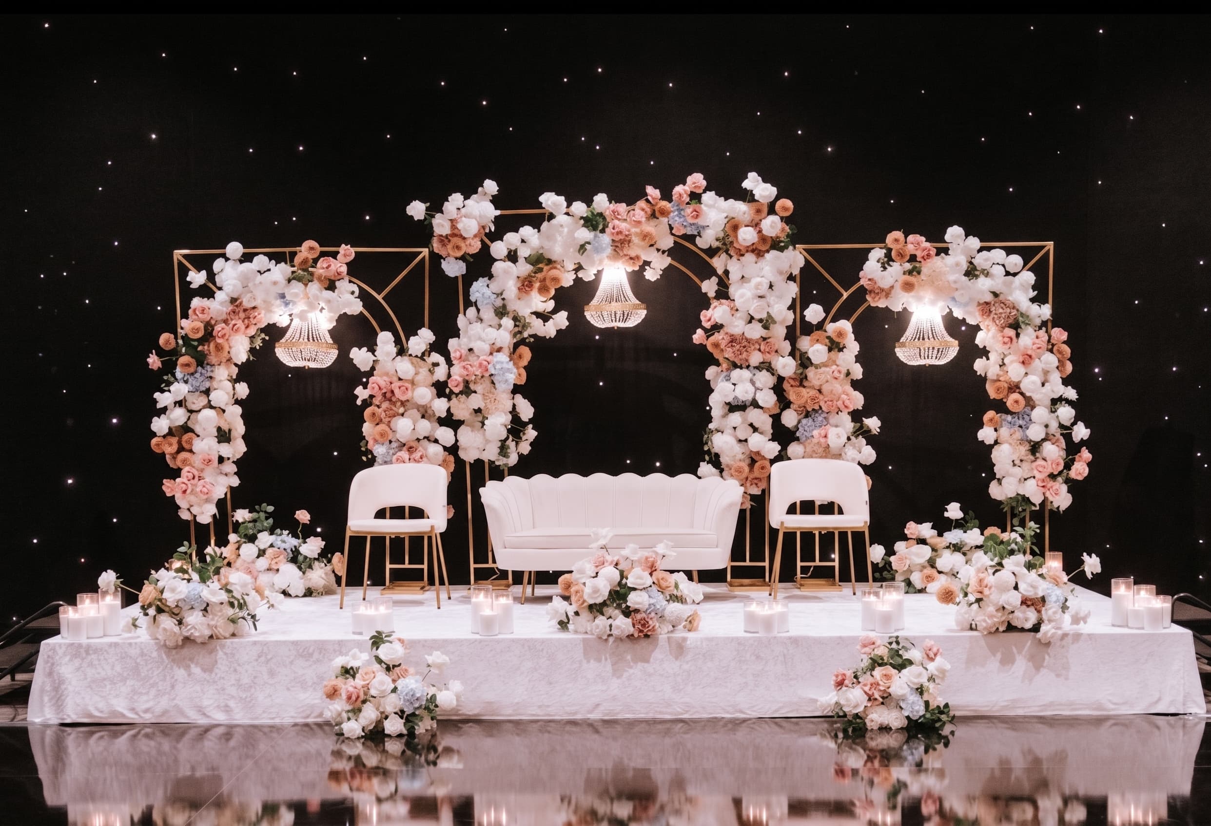 Starlit Floral Arch